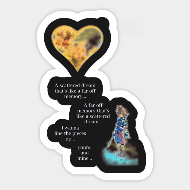 Kingdom Hearts Sticker by ekkusu